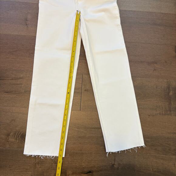 RE/DONE Women’s Originals 70s Stove Pipe Jeans in Vintage White size 26 NWT - Picture 3 of 8